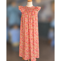 Robe de nuit Corail orange pivoine
