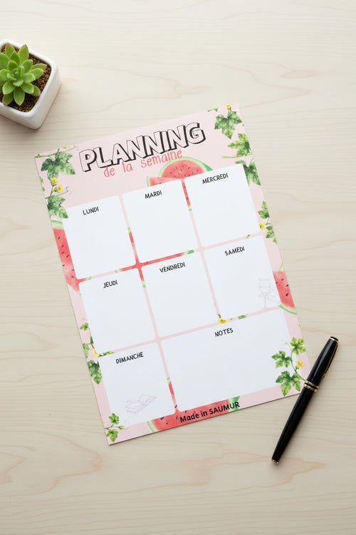 Planning Hebdomadaire à imprimer.