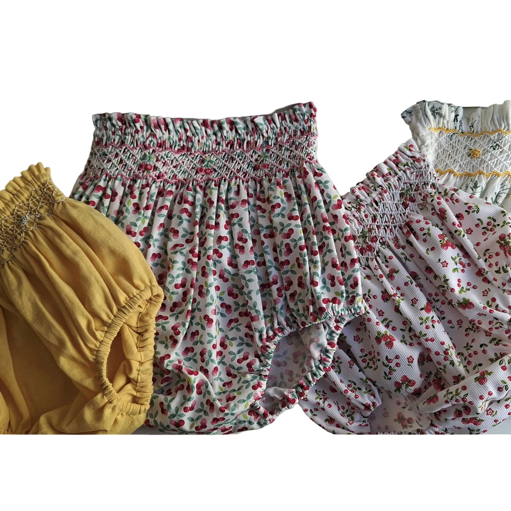 Bloomers smockés.