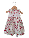 Robe à smocks Cerises, doublée