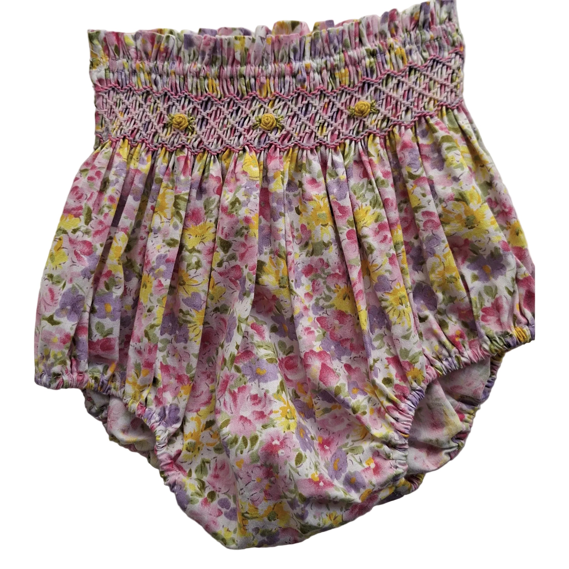 Bloomers smockés.