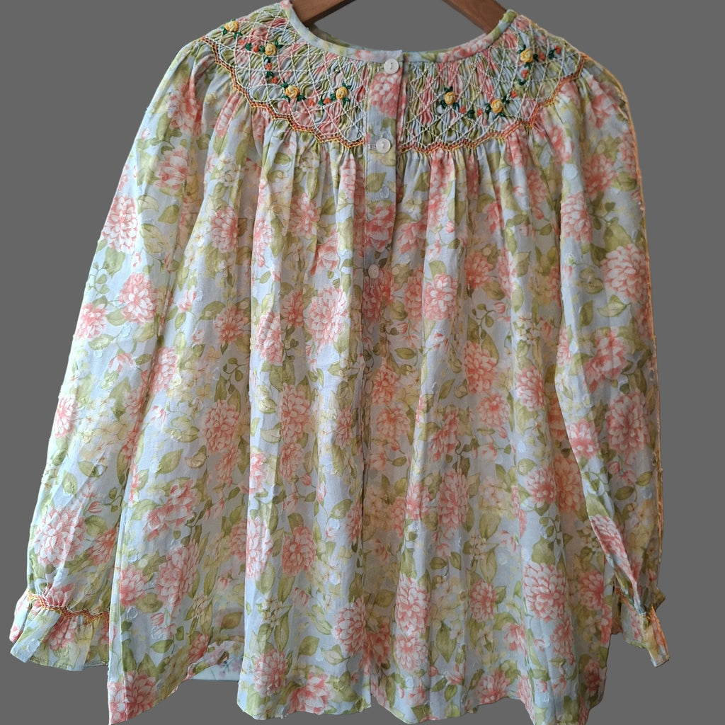 Blouse enfant en coton plumetis