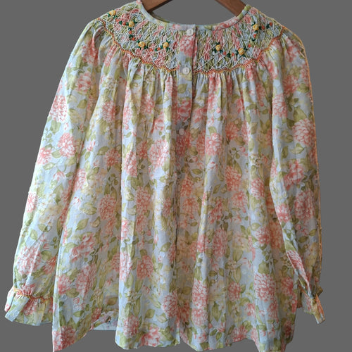 Blouse enfant en coton plumetis