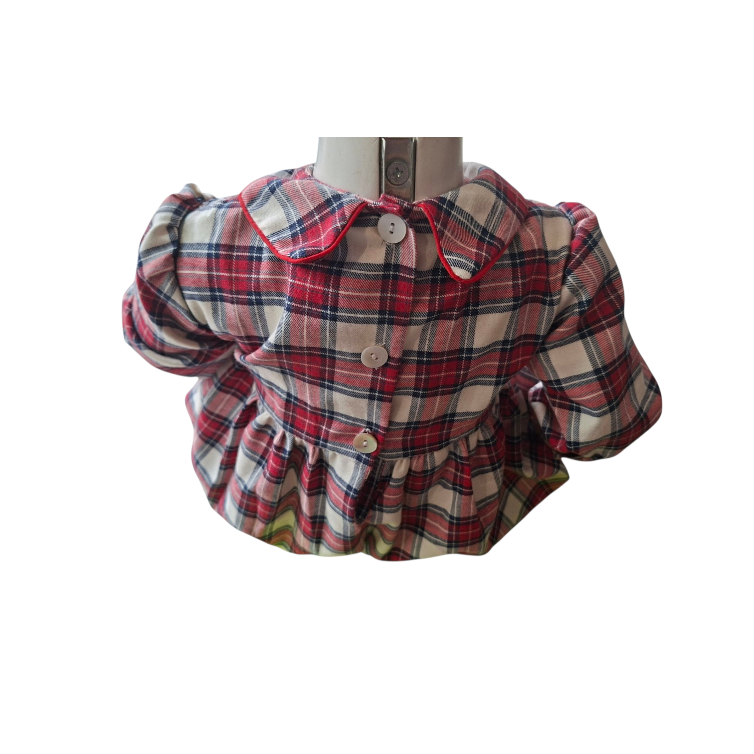 Barboteuse bébén smockée tartan