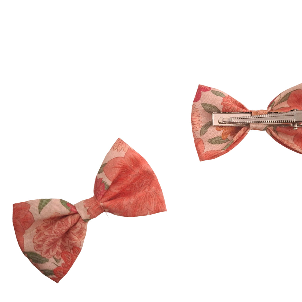Barrette Pivoine orange