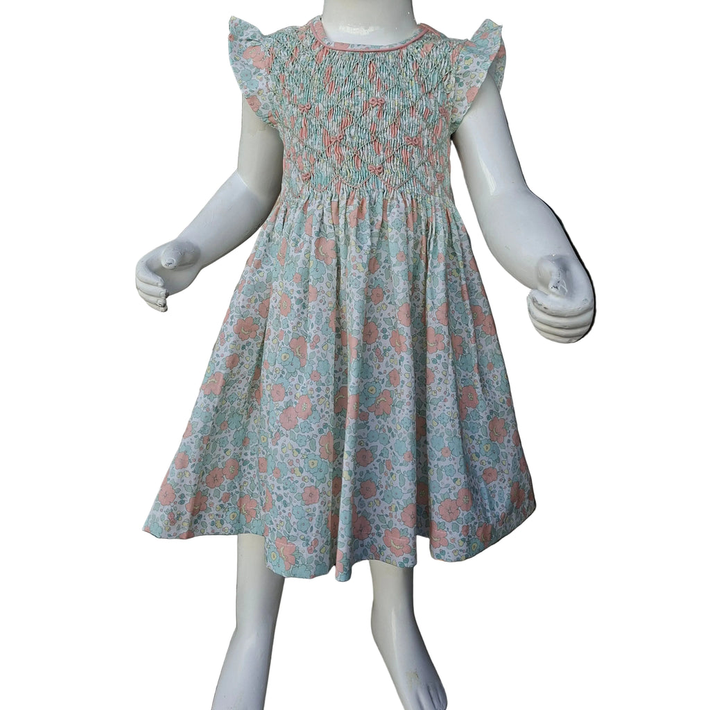 Robe à smocks imprimé floral