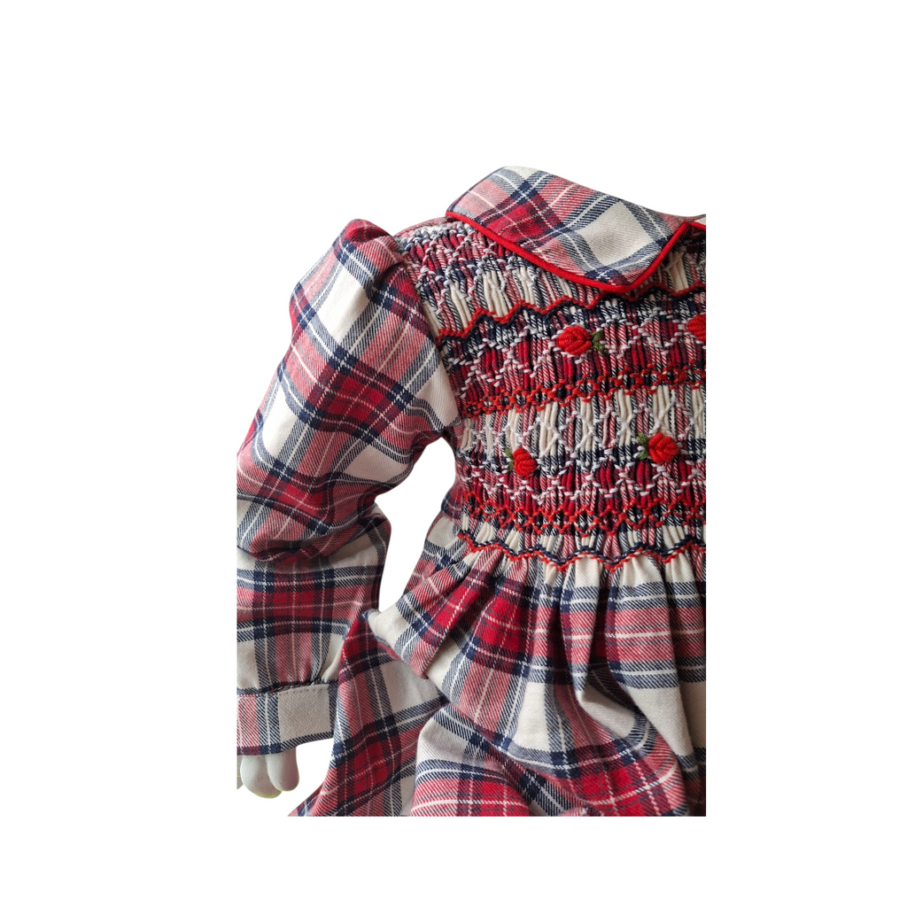 Barboteuse bébén smockée tartan