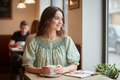 Blouse femme smockée. Blouse fleurie