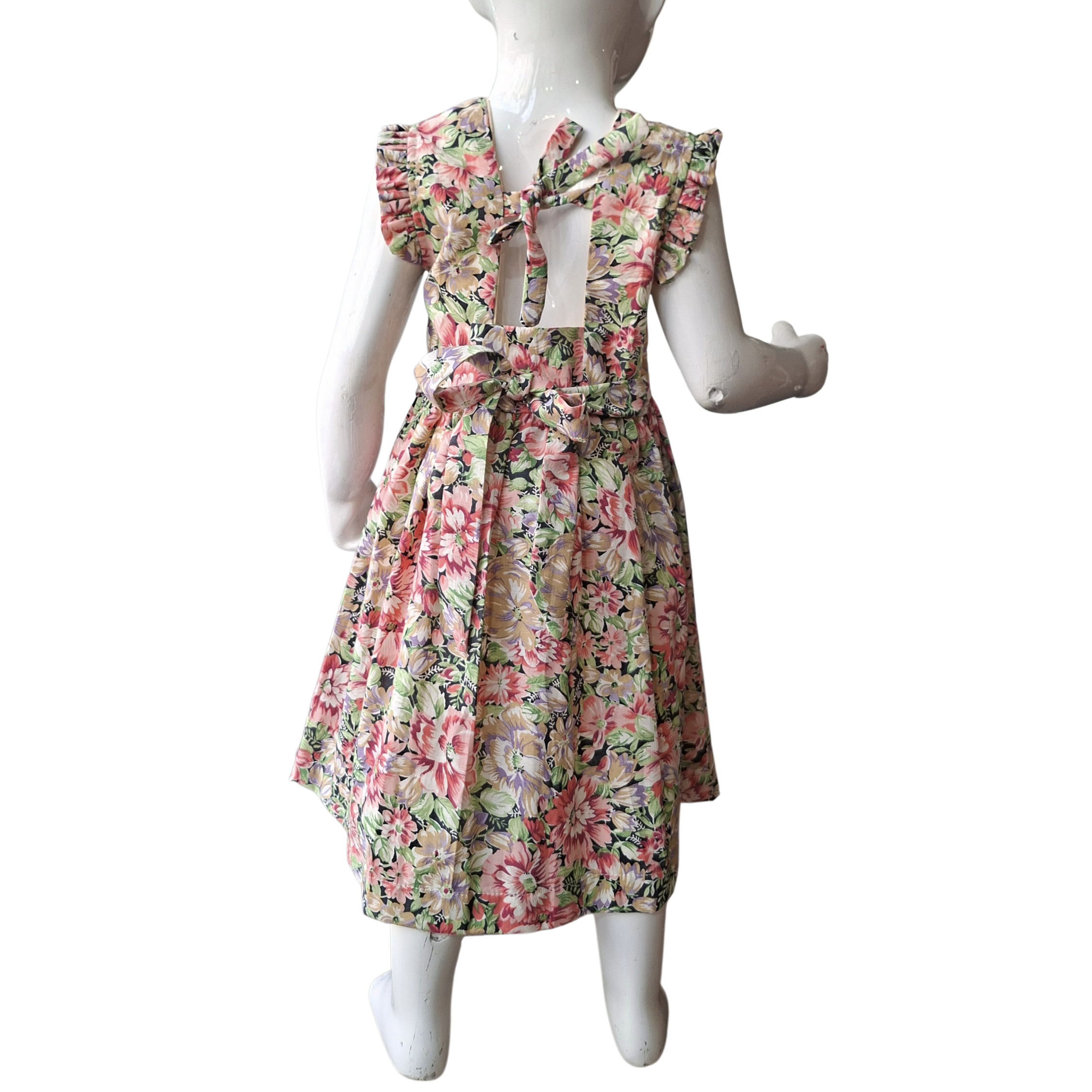 Robe à smocks fleurie. 2 ans et 4 ans