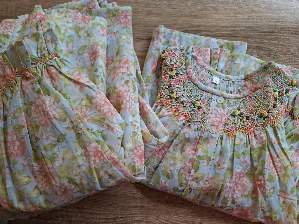 Blouse enfant en coton plumetis