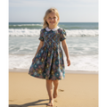 robe à smocks imprimé fleurs