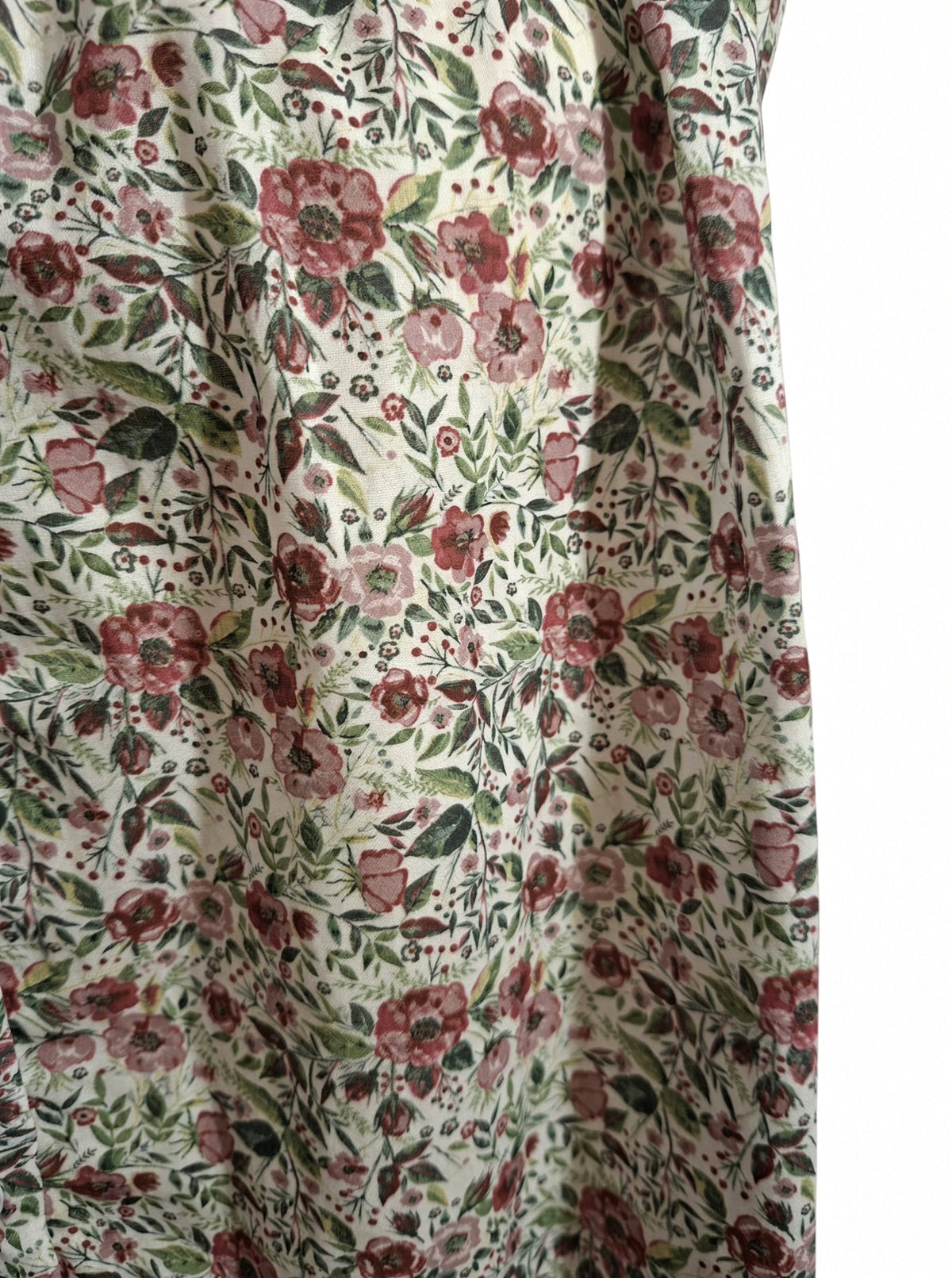 Chemisier femme fleuri à smocks faits main. Taille M